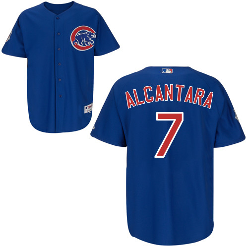 Arismendy Alcantara #7 mlb Jersey-Chicago Cubs Women's Authentic Alternate 2 Blue Baseball Jersey